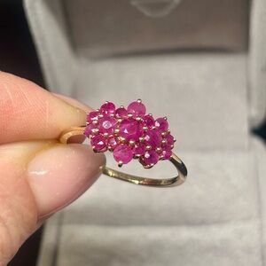 9K Gold Ring with Natural Ruby, $1500 APPRAISED, size 10